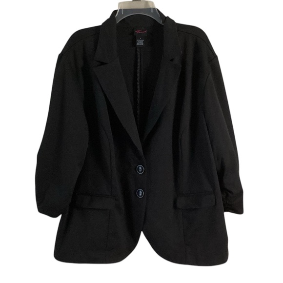 Torrid Studio Knit Jersey Button Down Blazer Jacket 4X - Picture 1 of 9